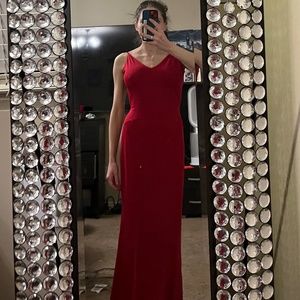 NWT  small long red formal dress